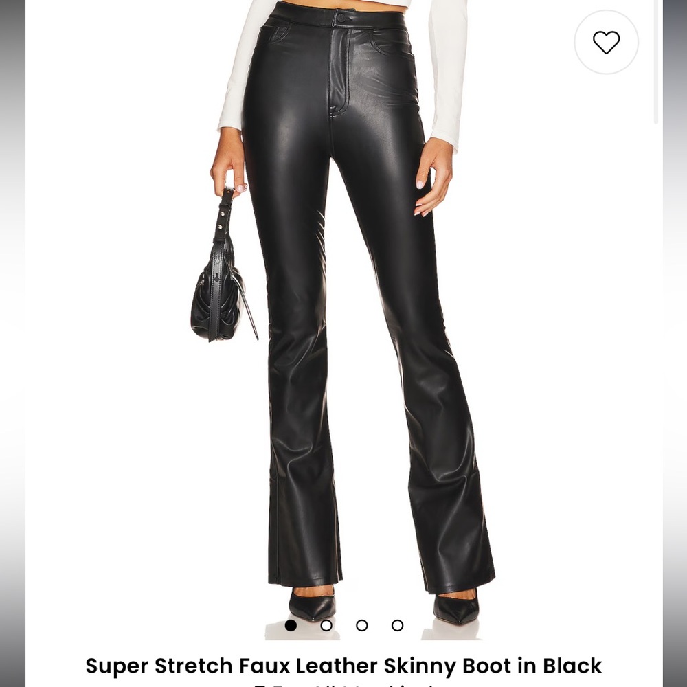 7 For All Mankind® Uhr Skinny Boot Tailorless in Black. SIZE 25